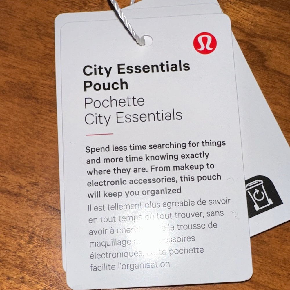 lululemon athletica City Essentials Pouch in Burgundy/Rockwood NWT - Picture 13 of 13